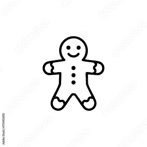 gingerbread cookie icon