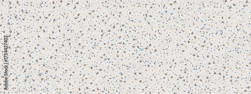 Terrazzo background with stone chips ceramic texture with different speckles