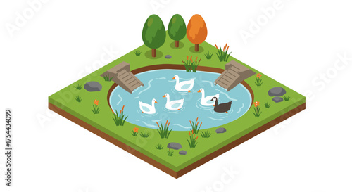 Golden key in isometric style on white background for security concepts