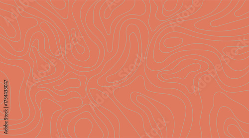 Abstract backdrop featuring peach and tan hues showcasing winding topographical lines that create a captivating and visually engaging minimalist design element for modern projects