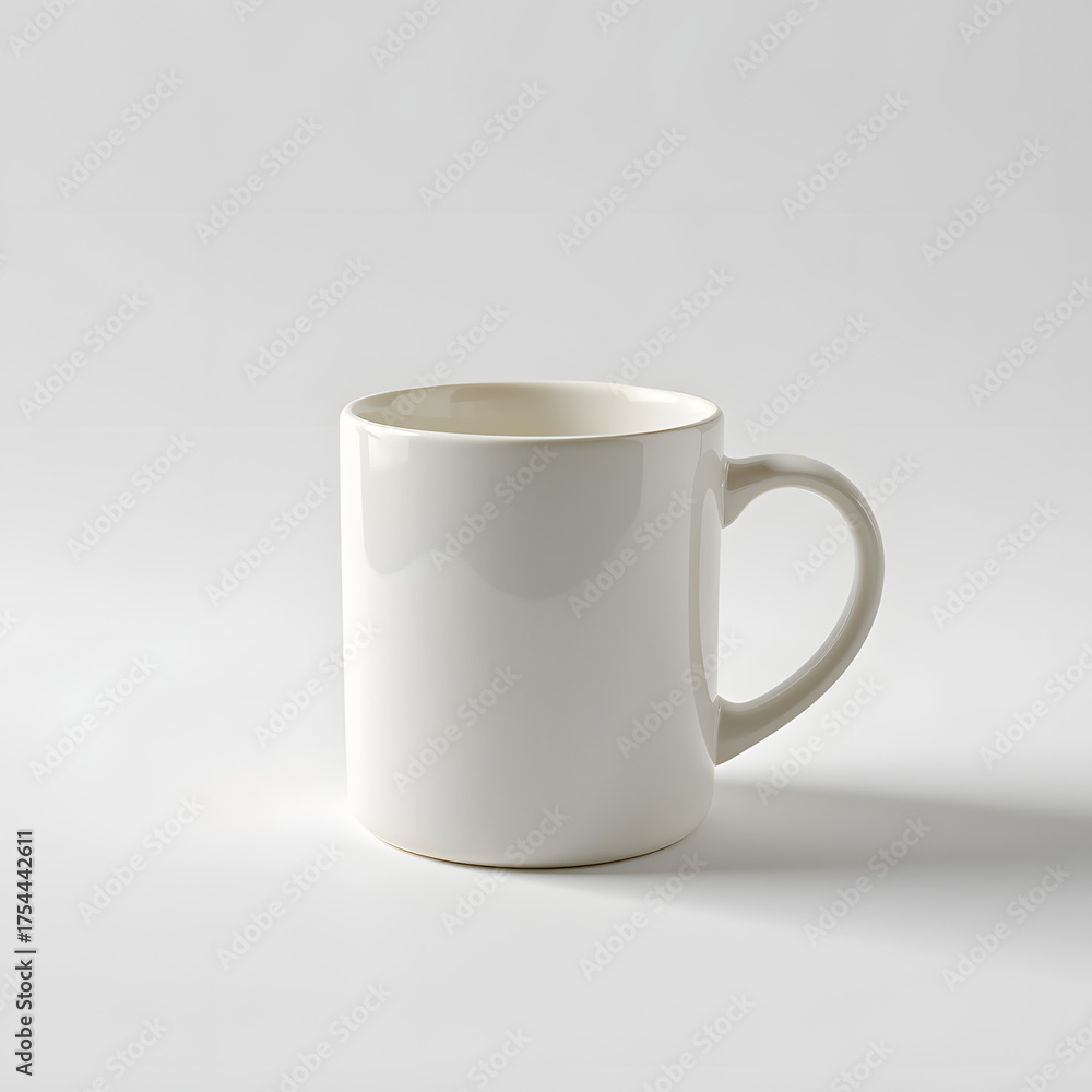 Fototapeta premium Cheerful Isolation Modern Ceramic Mug Plane
