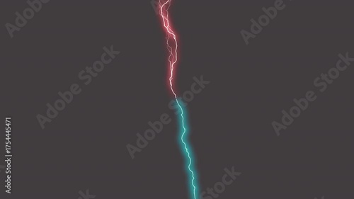 electric lightning animation  storm with glowing flashes abstract thunder energy animation with  brown background design in animated HD  video