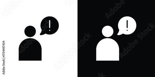 Grievance icon black silhouette pack. black and white icons