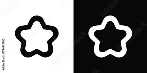 Cookie cutter icon black silhouette pack. black and white icons