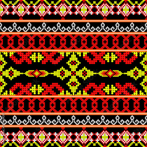 Pixel seamless and pattern. Vector illustration design digital file download for print, printable, wallpaper, background, traditional, decoration, texture, textile and many projects.