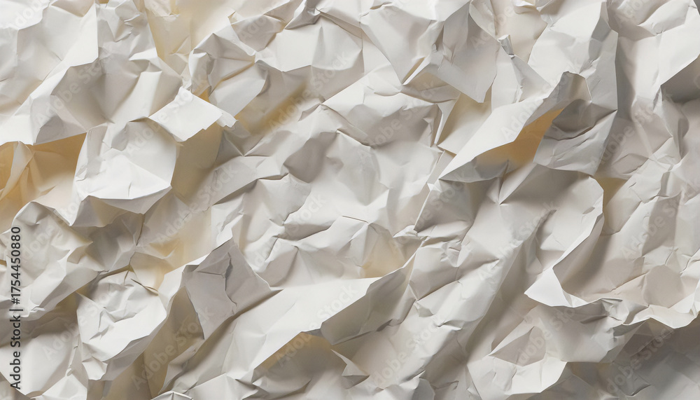 Obraz premium An abstract background is a surface made of crumpled sheet material with sharp fractures and pronounced volume.