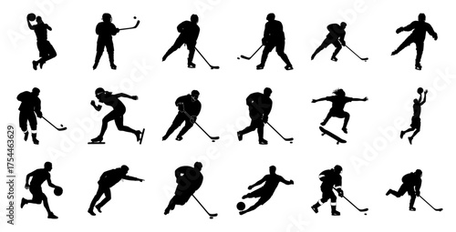 Sports Silhouettes Collection athletes basketball