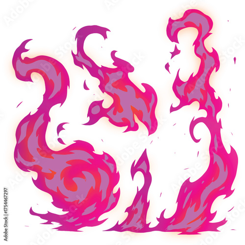 fireball flame illustration , cartoon flame