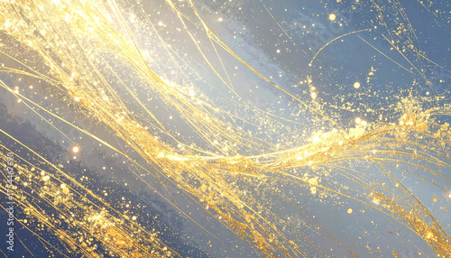 Abstract texture with gold lines