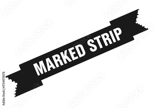 Bold black ribbon banner with white text announcing something important