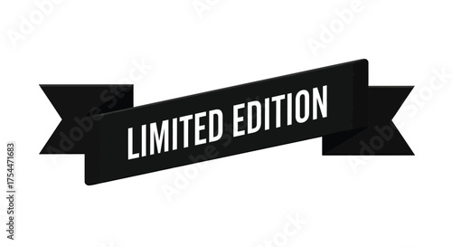 Bold black ribbon banner announcing "Limited Edition" with white text
