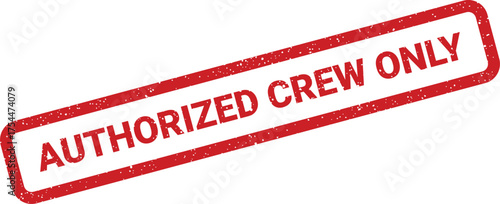 Red distressed stamp graphic clearly indicating restricted access for specific personnel or official team members
