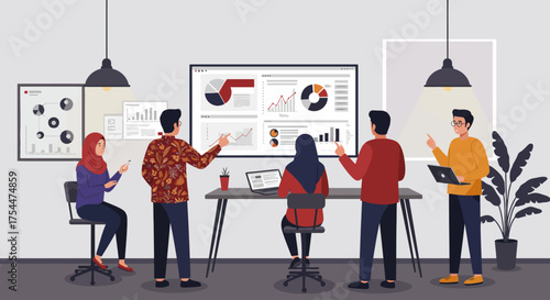 Startup pitch, team collaboration 