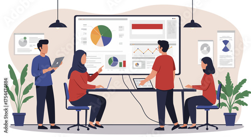 Startup pitch, team collaboration 