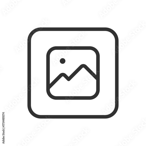 Photo Image Icon in Square Frame