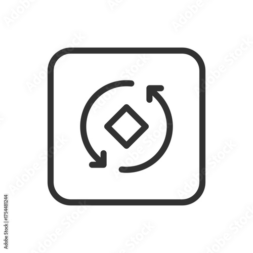 Rotate Photo Image Editing Icon