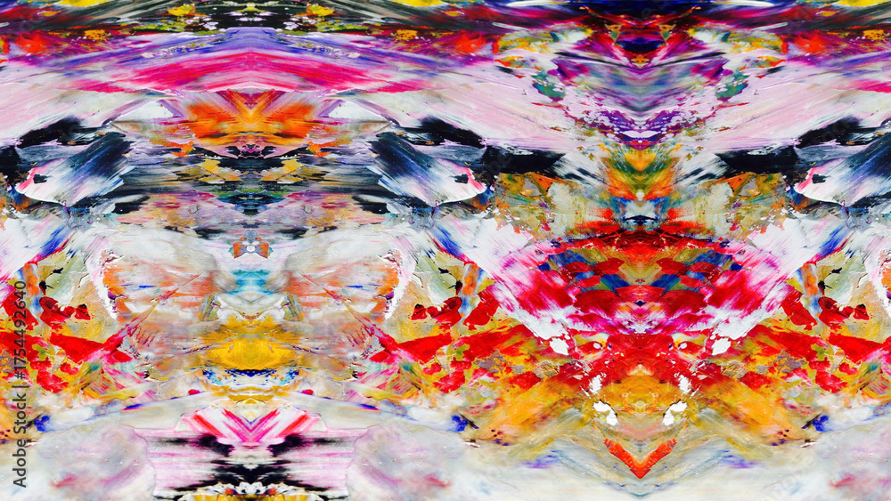 Fototapeta premium Abstract art background . Hand painting artwork on canvas .