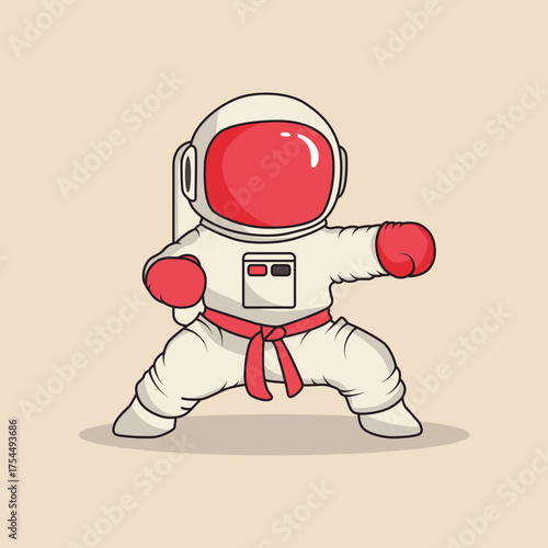 Adorable Astronaut Character Vector Illustration