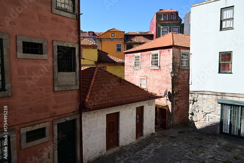 Homes and Apartments on a sunny morning in Porto, Portugal. 