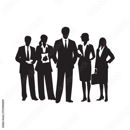 Business Team Meeting Silhouette