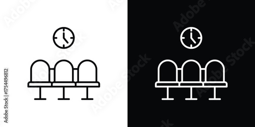 Virtual private network icon in black line illustration. Design logo for app, UI.