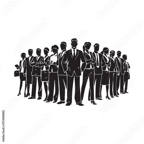 Business Team Meeting Silhouette