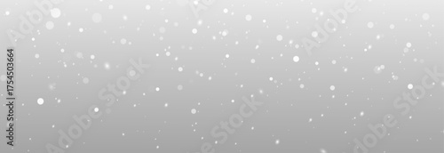 Winter snow effect with soft glowing snowflakes PNG.