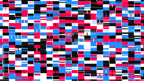 Colorful abstract digital glitch effect vector design background