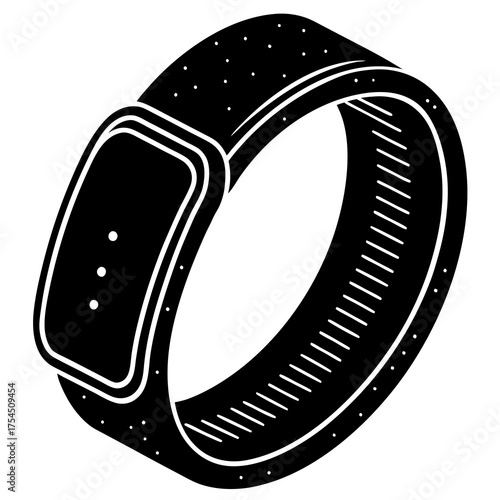 Fitness Tracker Icon | Wearable Device Digital Graphic Design