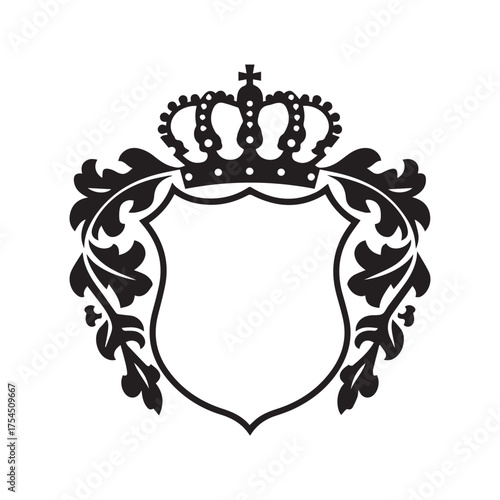 Adobe Stock Title Royal coat of arms vector emblem