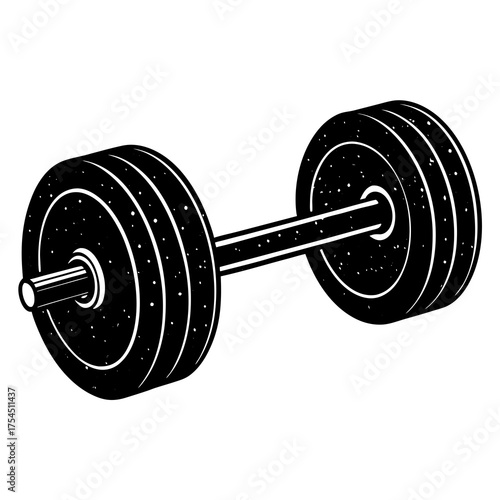 Gym Tool Icon | Fitness Equipment Vector Graphic for Print & Digital Use