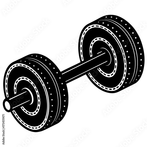 Gym Tool Icon | Fitness Equipment Vector Graphic for Print & Digital Use