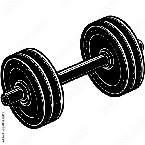 Gym Tool Icon | Fitness Equipment Vector Graphic for Print & Digital Use
