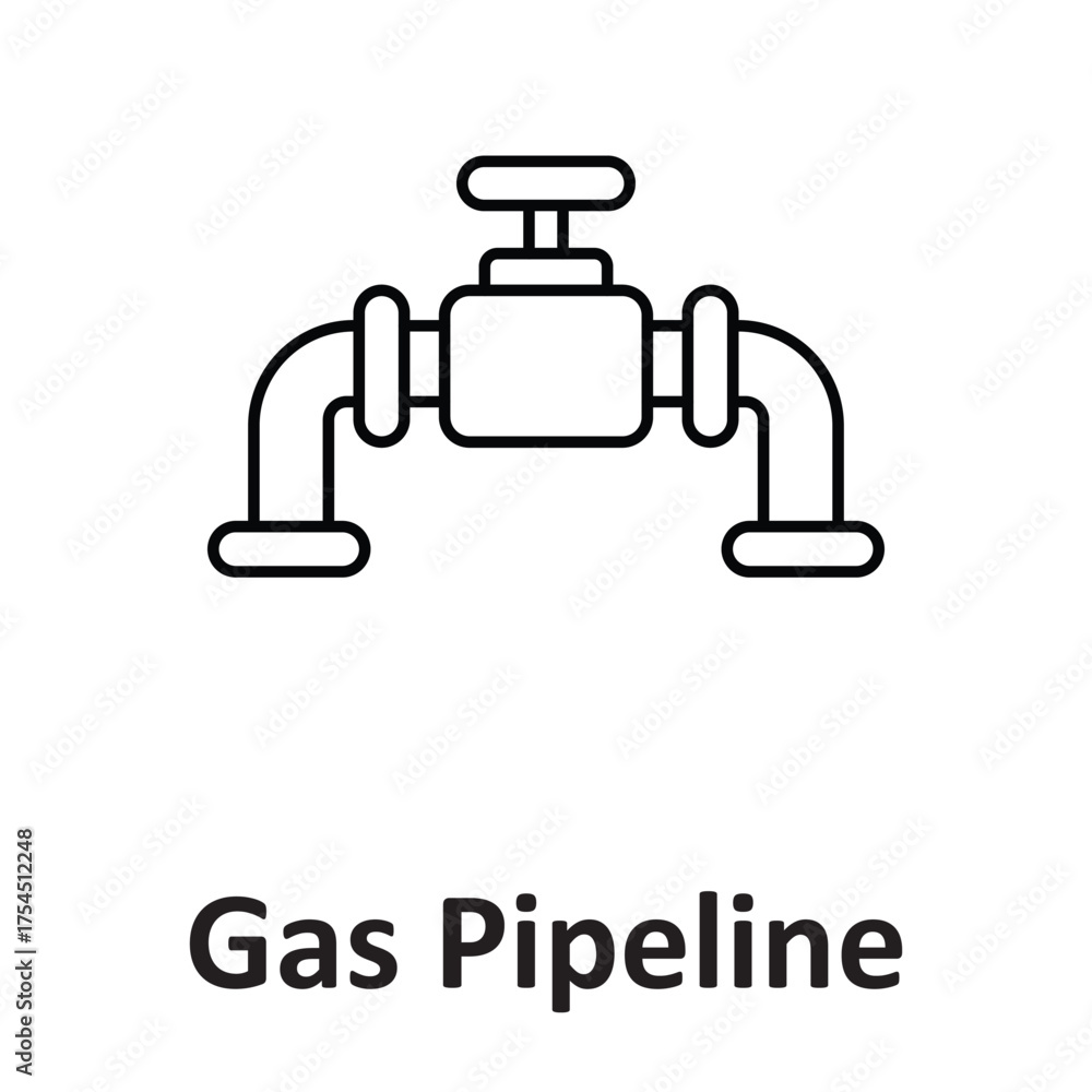 Fototapeta premium as pipeline Vector icon which can easily modify or edit