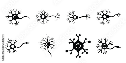 artificial neuron minimal icon set