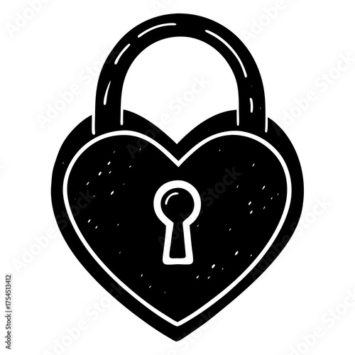 Romantic Love Lock Icon | Vector Design for Print & Digital Use