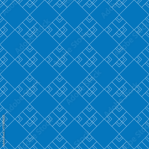 Two-color seamless geometric pattern, theme for notebooks, rugs, cups, notepads and more.