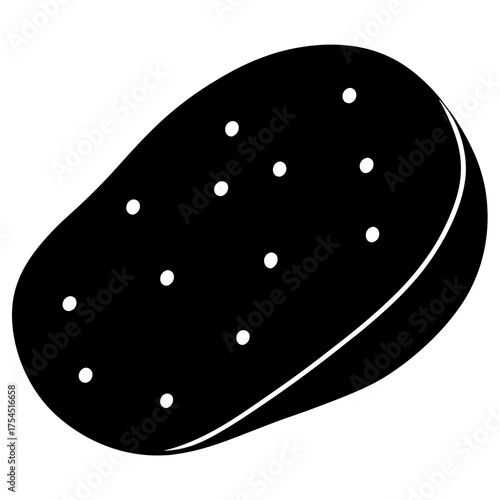 Potato Icon Vector – Fresh Vegetable Food Symbol for Print & Digital Use