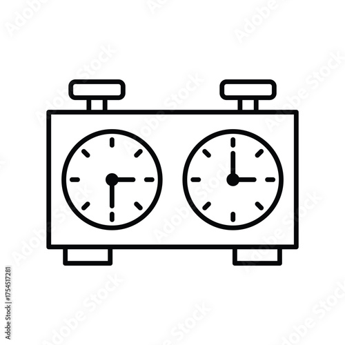 chess clock stopwatch  icon vector web design