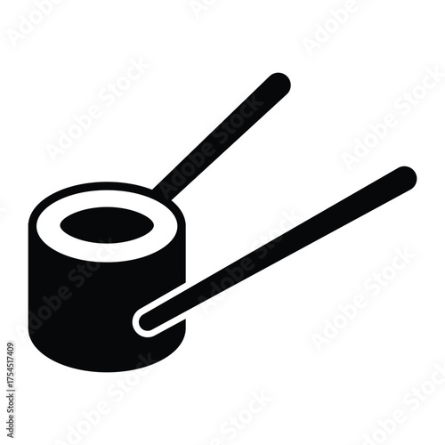 sushi roll icon vector web design