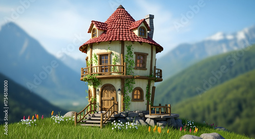 castle in the mountains