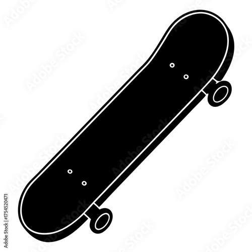 Skateboard Graphic Design – Printable Urban Skate Art Vector Illustration