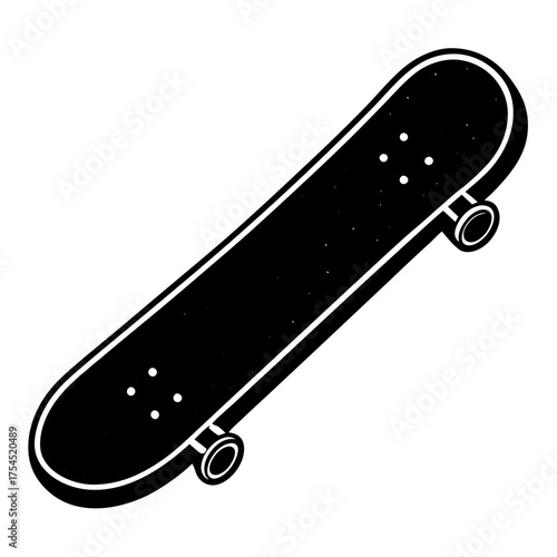 Skateboard Graphic Design – Printable Urban Skate Art Vector Illustration