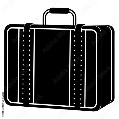 Minimalist Suitcase Icon for Travel & Business Design