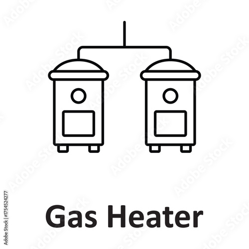 Building heater Vector icon which can easily modify or edit