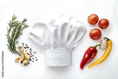 A cartoon chef39s hat with utensils crossed behind suggesting culinary arts perfect for restaurants or cooking classes stylize 50 v 6 job id d87bb781cc6d4c8788988eb514f17f61
