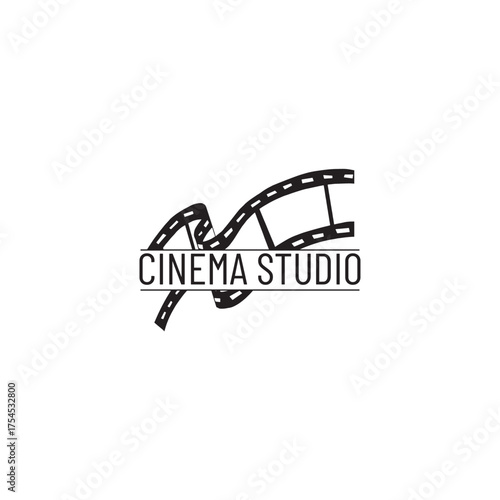 Create your next film masterpiece with this iconic cinema studio logo, perfect for branding and a modern, creative touch with classic appeal