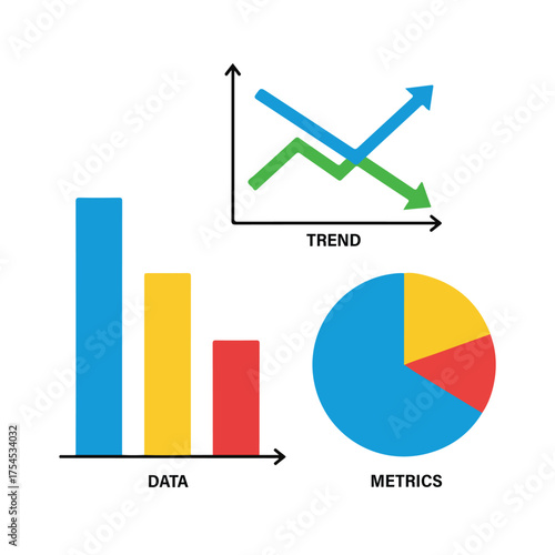 vector illustration of business graph