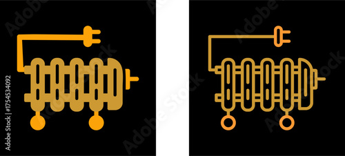 Oil Heater Vector Icon