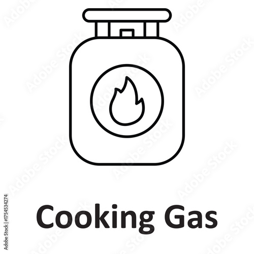Cooking gas Vector icon which can easily modify or edit